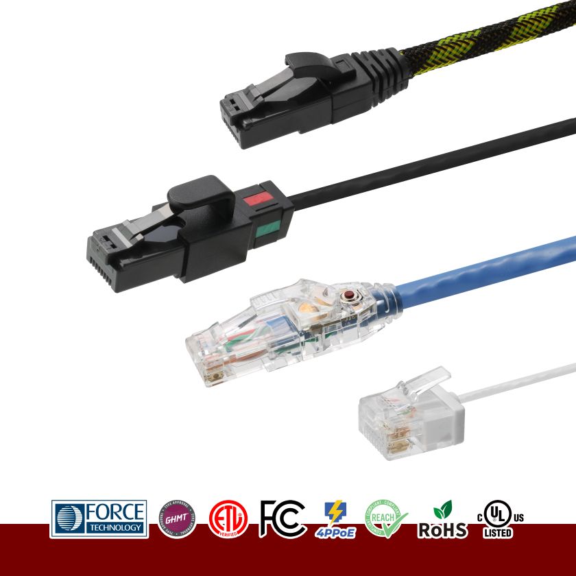 RJ45 Ethernet LAN UTP/STP Patch Cord, Patchkabel, Patch Lead